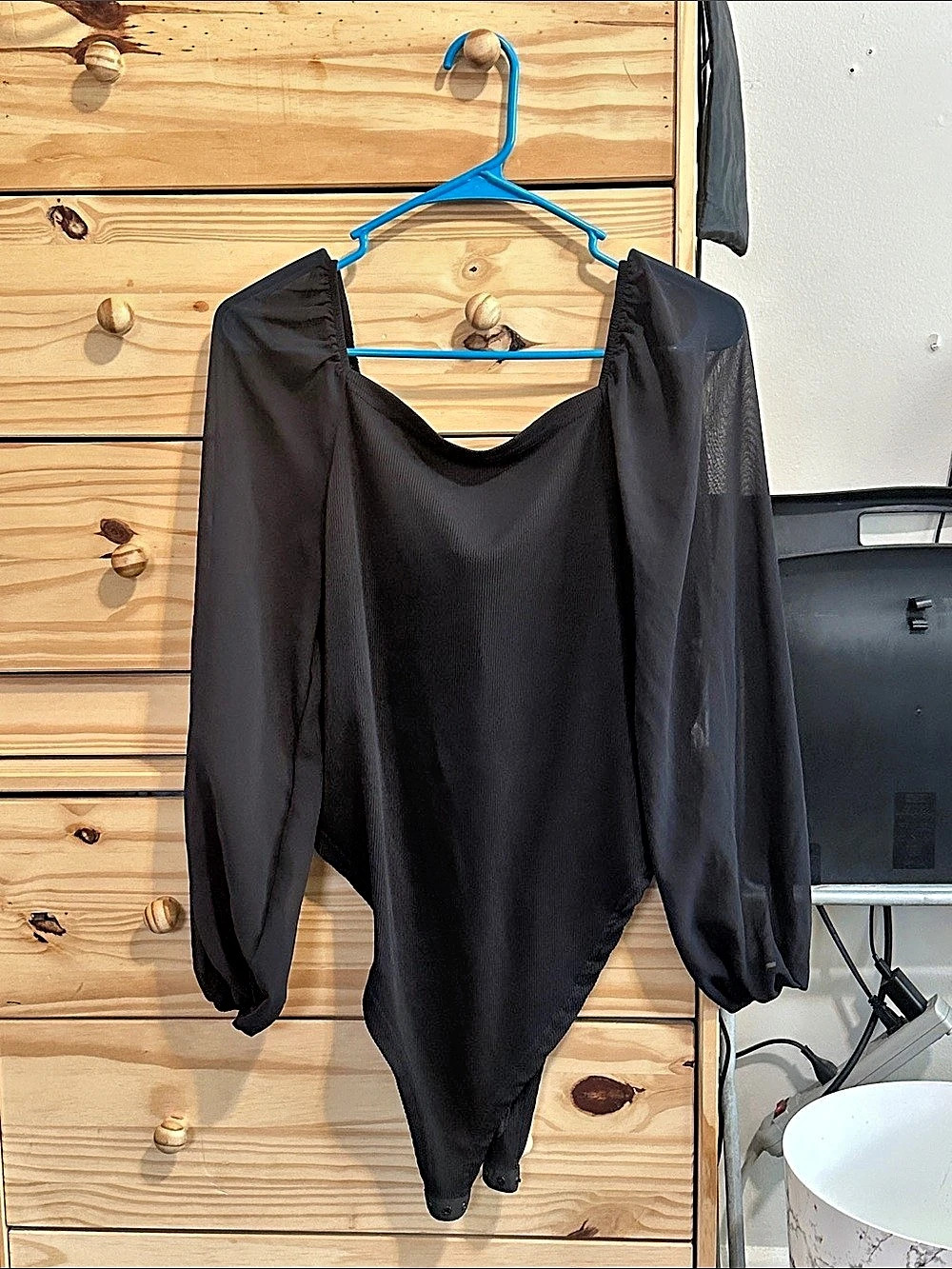 Black Long Sleeve Bodysuit